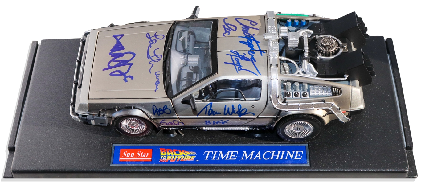 Back to the Future Cast-Signed DeLorean